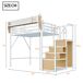 Cama alta para niños 145x255 Cama alta para niños 145x255 Blanco