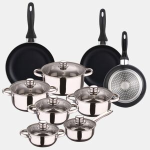 Conjunto de panelas Well Home de 12 peças + 3 panelas