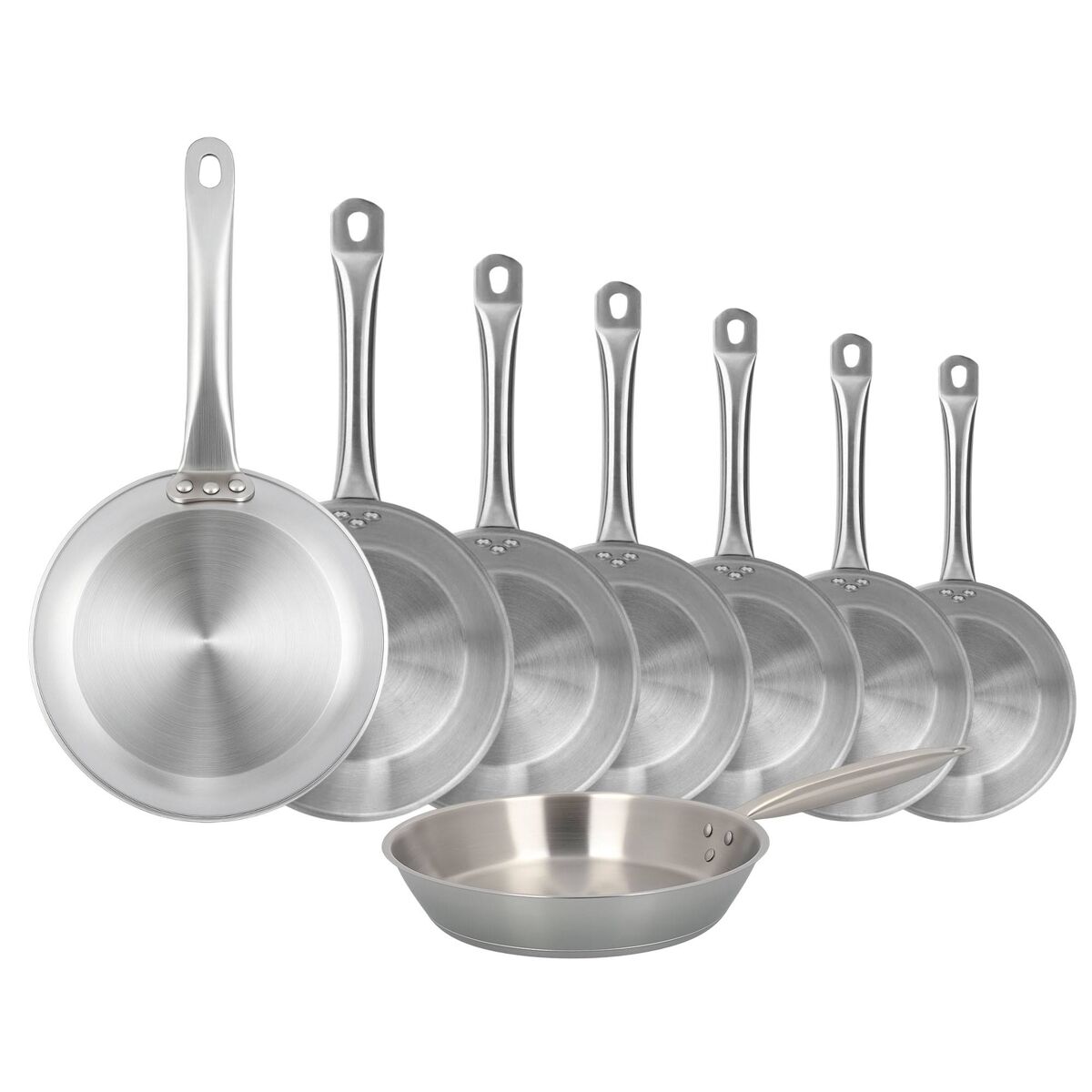 Well Home Set de 8 Sartenes Aptas para inducción y SIN antiadherente