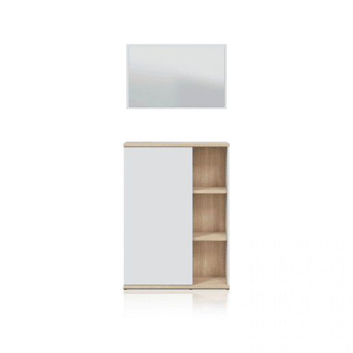 Salão Rice Artik White (Branco mate) - Carvalho canadiano 77 x 106 x 24 cm