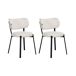 Beliani Conjunto de 2 sillas de comedor Bronte Beliani Conjunto de 2 sillas de comedor Bronte Beige