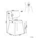 Beliani Conjunto de 2 sillas de comedor Bronte Beliani Conjunto de 2 sillas de comedor Bronte Beige