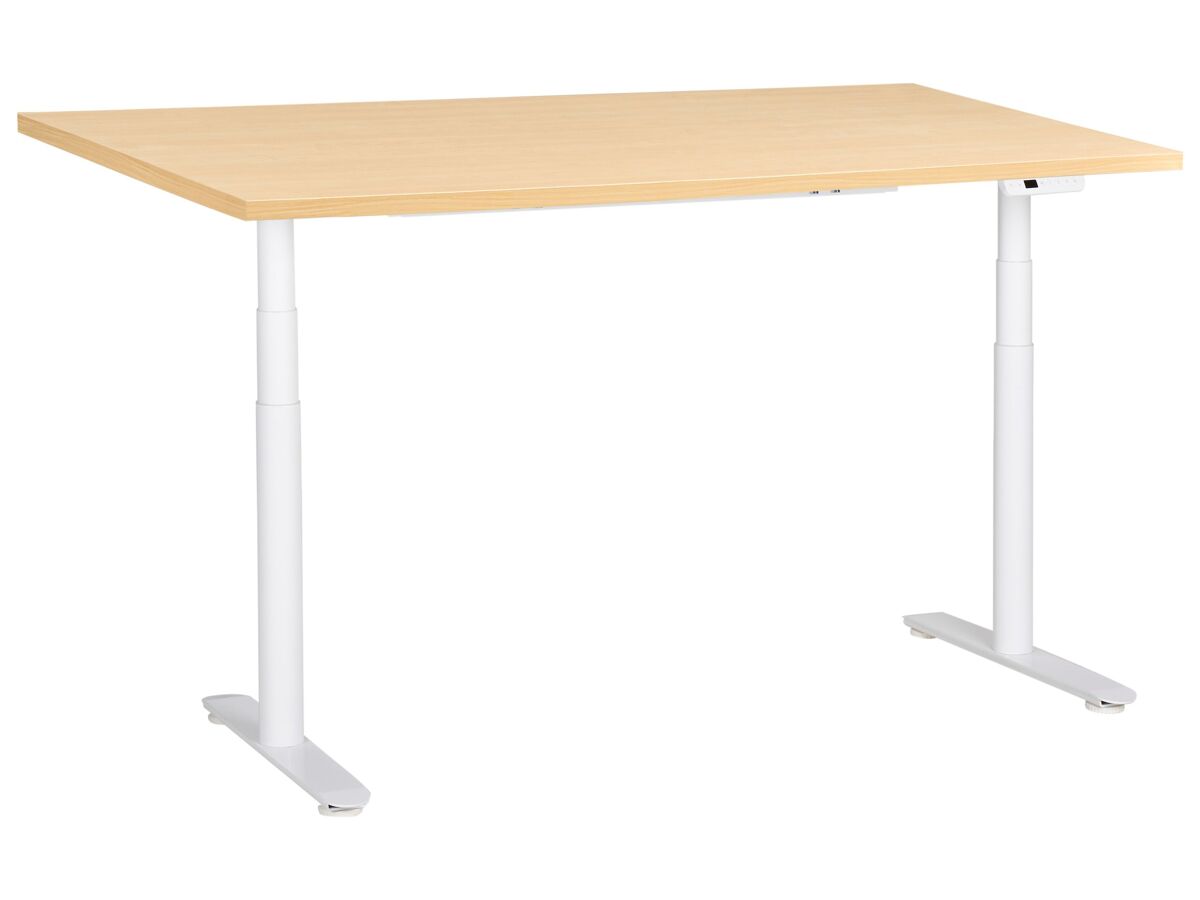 Beliani Escritorio regulable Destinas 160x72 Marrón Claro