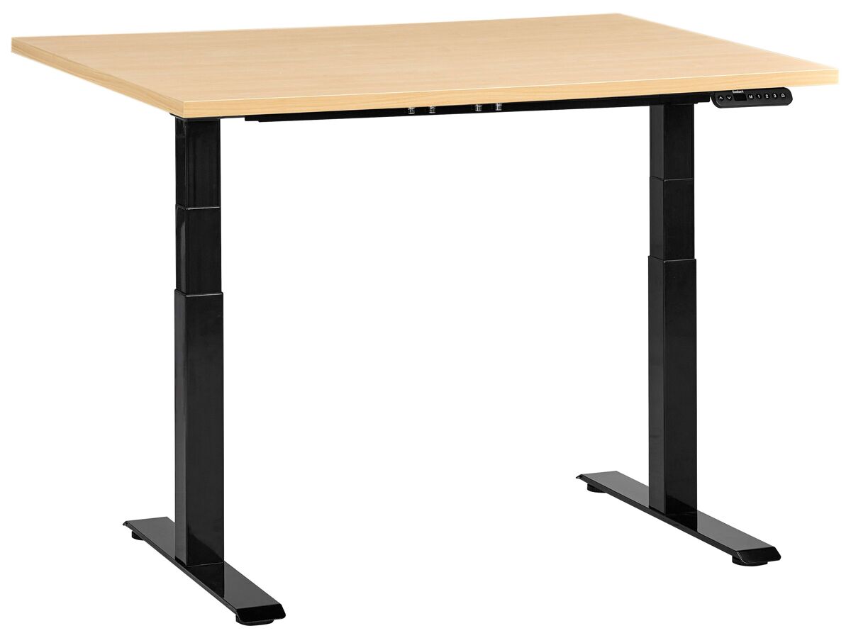 Beliani Escritorio regulable Destines 120x72 Marrón Claro