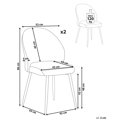 Beliani Cadeira de refeição ELOY Beliani Cadeira de refeição ELOY