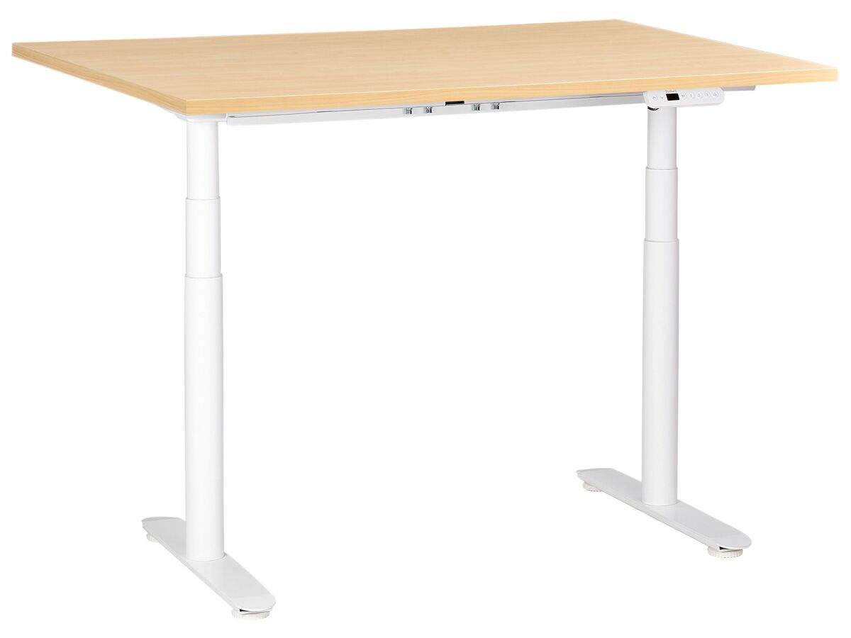 Beliani Escritorio regulable Destinas 120x72 Marrón Claro