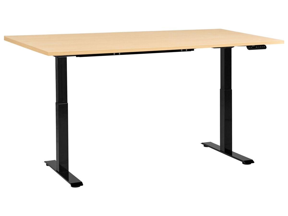 Beliani Escritorio regulable Destines 160x72 Marrón Claro