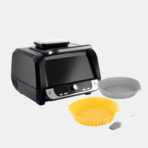 Pack Cestos de Silicone com Pincel para Fritadeiras a Ar e Fritadeira de Ar com Grill, Acessórios e Livro de Receitas InnovaGoods