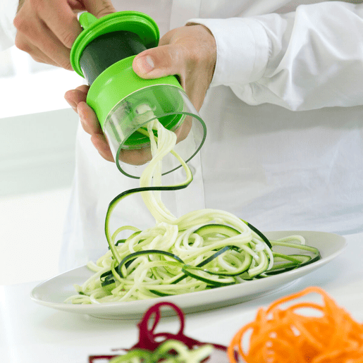 Pack Cortador de Verduras em Espiral e Mandolina-Ralador Dobrável 6 em 1 InnovaGoods