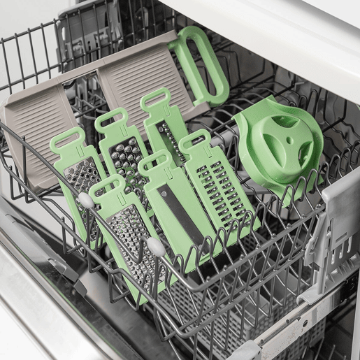 Pack Cortador de Verduras em Espiral e Mandolina-Ralador Dobrável 6 em 1 InnovaGoods