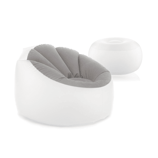 Pack Poltrona Insuflável com LED Multicolor e Assento Insuflável com LED Multicolor e Controlo Remoto InnovaGoods Pack Poltrona Insuflável com LED Multicolor e Assento Insuflável com LED Multicolor e Controlo Remoto InnovaGoods
