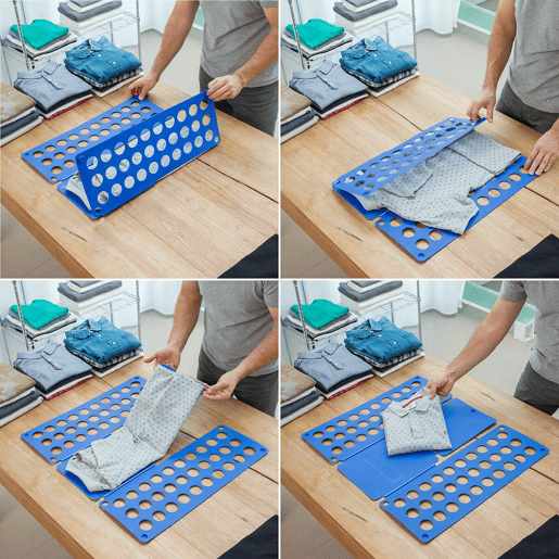 Pack Estendal Dobrável Vertical com Rodas e Dobrador de Roupa InnovaGoods