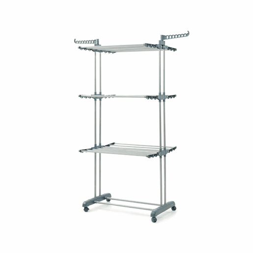 Pack Estendal Dobrável Vertical com Rodas e Dobrador de Roupa InnovaGoods