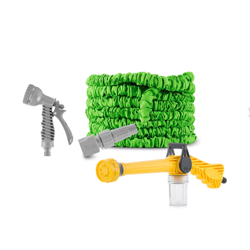 Pack Pistola de Água de Alta Pressão 8 em 1 com Tanque e Mangueira de Jardim Extensível InnovaGoods