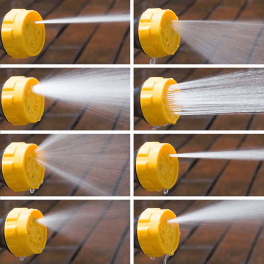 Pack Pistola de Água de Alta Pressão 8 em 1 com Tanque e Mangueira de Jardim Extensível InnovaGoods