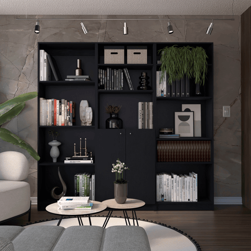 Combo de Estantes com Design Atual e Funcionalidade