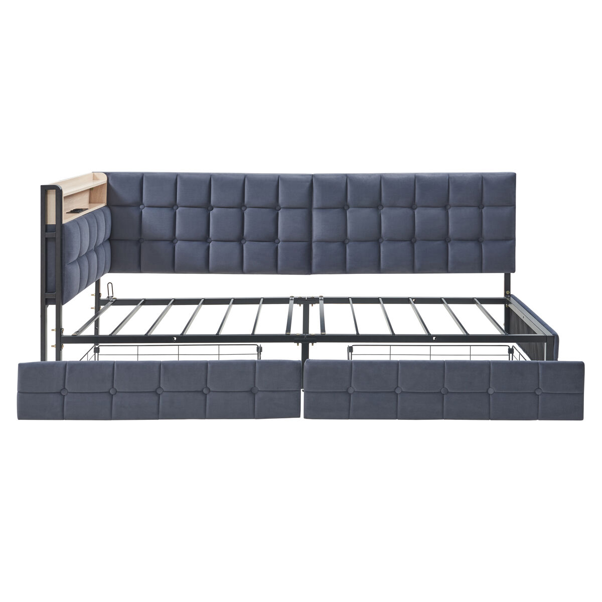 Camas individuales 99x208 Gris