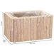 Cesto Rectangular de madera Cesto Rectangular de madera Marron