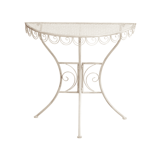 Mesa bistrô JUINA 80 cm 36 cm Metal Creme claro Mesa bistrô JUINA 80 cm 36 cm Metal Creme claro