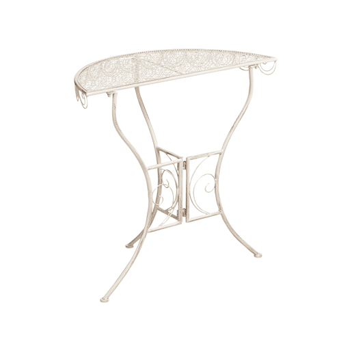 Mesa bistrô JUINA 80 cm 36 cm Metal Creme claro Mesa bistrô JUINA 80 cm 36 cm Metal Creme claro
