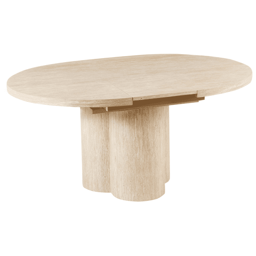 Beliani Mesa de jantar extensível MORAINE