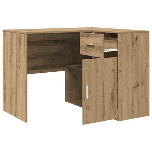 2pcs Secretária de canto - Mesa de computador carvalho artisiano 102 x 50 x 75 cm