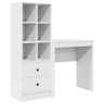Secretária Escrivaninha de computador - com Armazenamento com gaveta 2 pcs Branco 70 x 40 x 76 cm