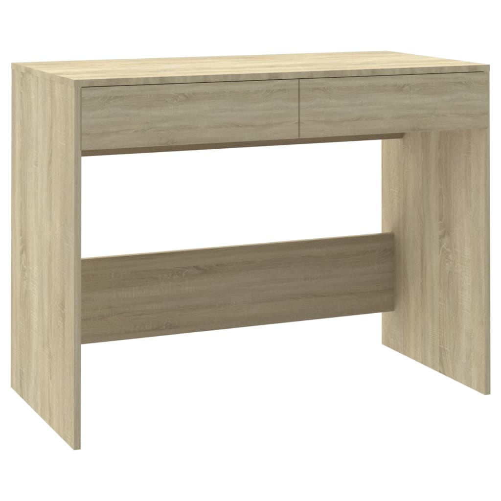 Escritorio - mesa de ordenador de madera contrachapada roble sonoma 101x50x76,5 cm
