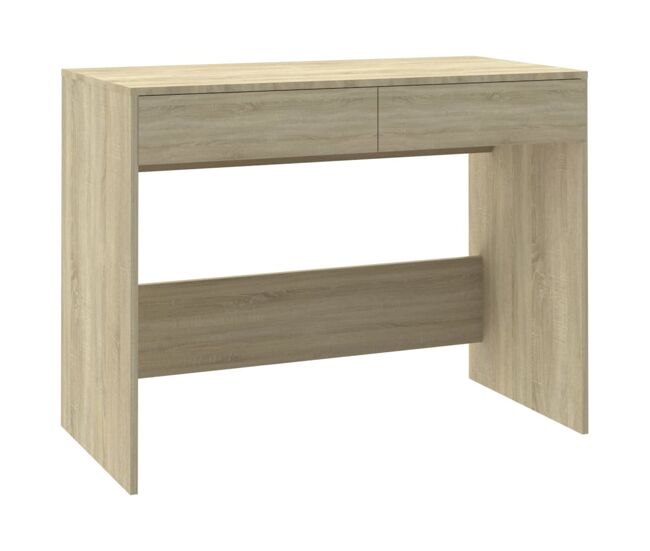 Escritorio - mesa de ordenador de madera contrachapada roble sonoma 101x50x76,5 cm