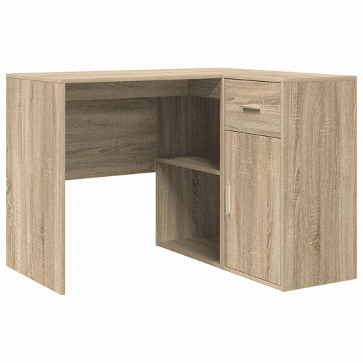 2pcs Secretária de canto - Mesa de computador Carvalho Sonoma 102 x 50 x 75 cm