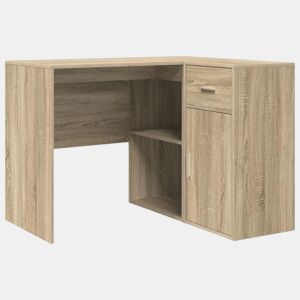 2pcs Secretária de canto - Mesa de computador Carvalho Sonoma 102 x 50 x 75 cm