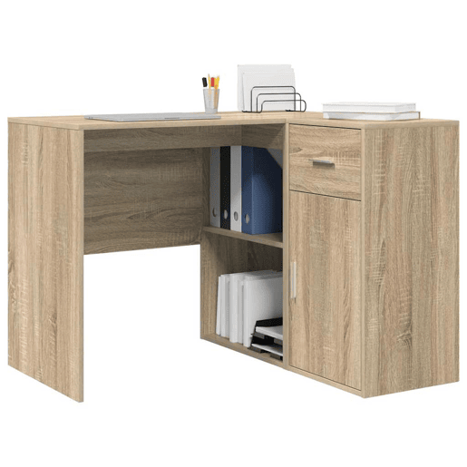 2pcs Secretária de canto - Mesa de computador Carvalho Sonoma 102 x 50 x 75 cm