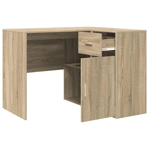 2pcs Secretária de canto - Mesa de computador Carvalho Sonoma 102 x 50 x 75 cm