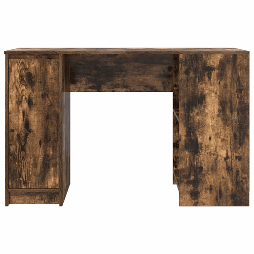 Secretária Escrivaninha de computador - 120x42x76cm derivados de madeira cor carvalho fumado