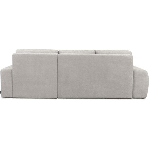 Sofá de canto direito convertível em tecido chenille «Verneuil» - 265 x 168 x 96 cm - Bege Sofá de canto direito convertível em tecido chenille «Verneuil» - 265 x 168 x 96 cm - Bege