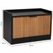 Banqueta zapatero de madera y metal 80 Banqueta zapatero de madera y metal 80 Negro