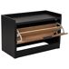 Banqueta zapatero de madera y metal 80 Banqueta zapatero de madera y metal 80 Negro