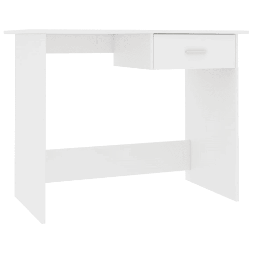 Secretária Escrivaninha de computador - 100x50x76 cm contraplacado branco
