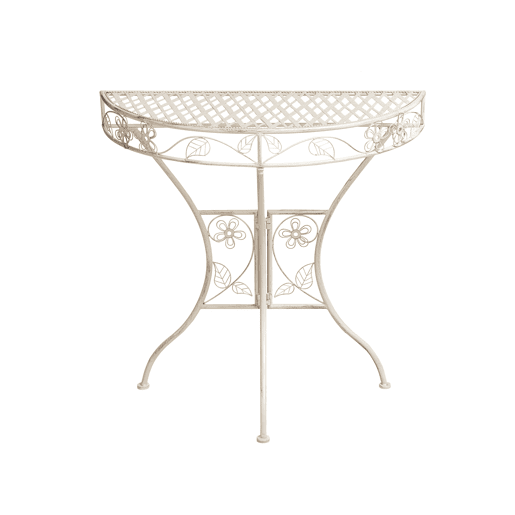 Mesa bistrô YAVIZA 80 cm 36 cm Metal Creme claro Mesa bistrô YAVIZA 80 cm 36 cm Metal Creme claro