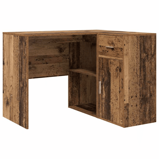 2pcs Secretária de canto - Mesa de computador Madeira antiga 102 x 50 x 75 cm
