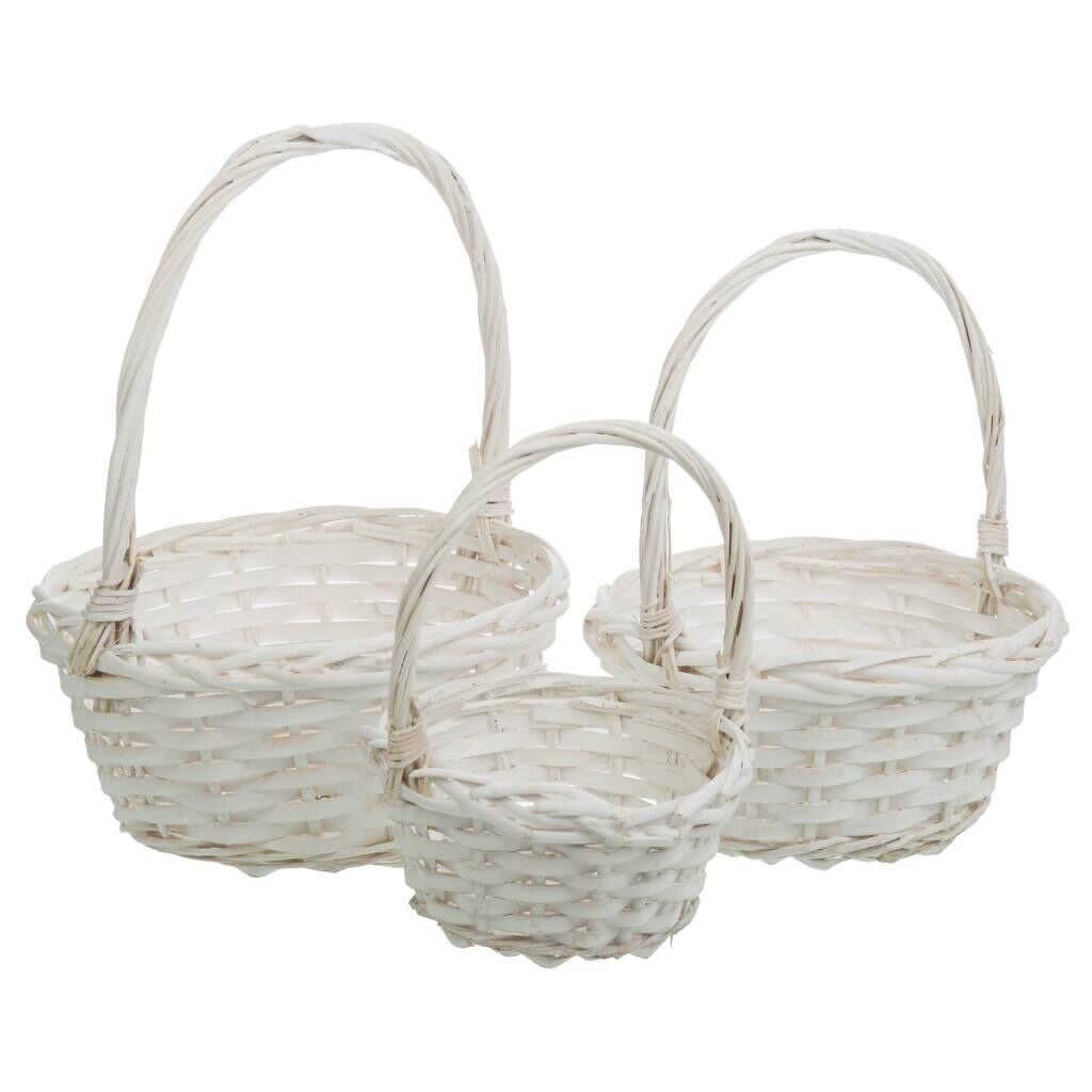 Cestas de mimbre set 3 pzas