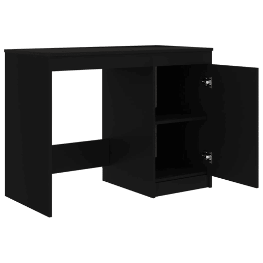 Secretária Escrivaninha de computador - 100x50x76 cm derivados de madeira preto