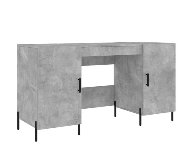 Escritorio - mesa de ordenador madera de ingeniería gris hormigón 140x50x75 cm