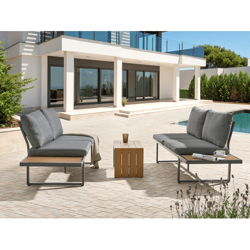 Beliani Conjunto lounge PIENZA Beliani Conjunto lounge PIENZA
