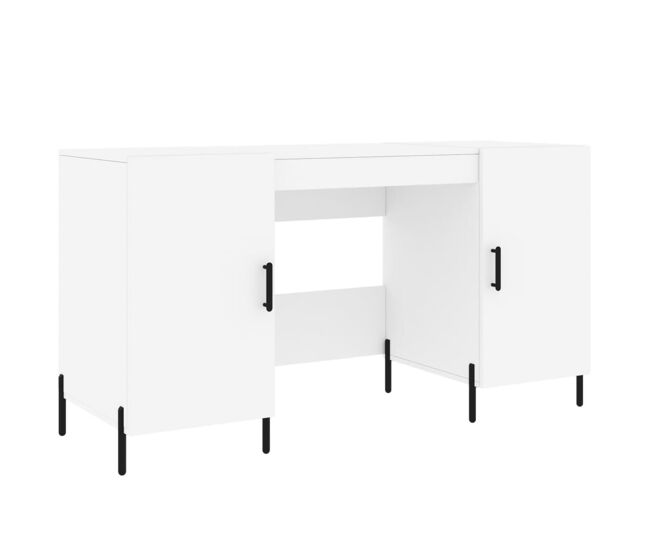 Escritorio - mesa de ordenador madera de ingeniería blanco 140x50x75 cm