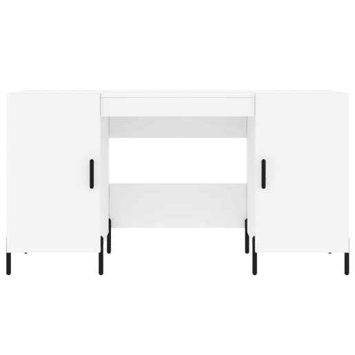 Secretária Escrivaninha de computador - 140x50x75 cm derivados de madeira branco