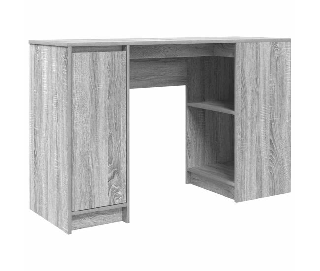 Escritorio - mesa de ordenador sonoma gris 120x42x76 cm madera de ingeniería