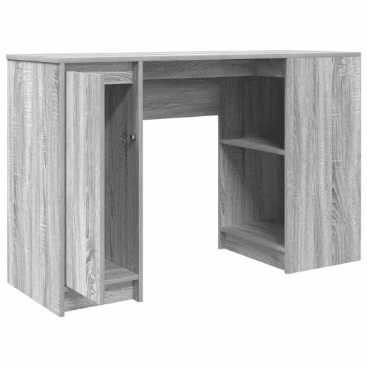 Secretária Escrivaninha de computador - 120x42x76 cm derivados de madeira cinzento sonoma