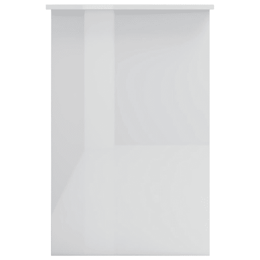 Secretária Escrivaninha de computador - 100x50x76 cm contraplacado branco brilhante