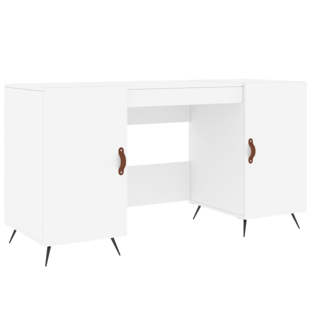 Escritorio - mesa de ordenador madera de ingeniería blanco 140x50x75 cm